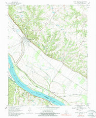Prairie Du Rocher Illinois Historical topographic map, 1:24000 scale, 7.5 X 7.5 Minute, Year 1970