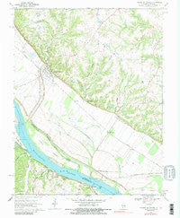 Prairie Du Rocher Illinois Historical topographic map, 1:24000 scale, 7.5 X 7.5 Minute, Year 1970