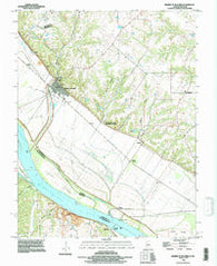Prairie Du Rocher Illinois Historical topographic map, 1:24000 scale, 7.5 X 7.5 Minute, Year 1993