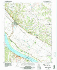 Prairie Du Rocher Illinois Historical topographic map, 1:24000 scale, 7.5 X 7.5 Minute, Year 1993