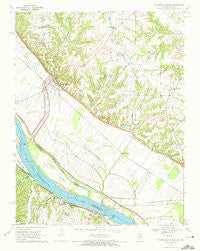 Prairie Du Rocher Illinois Historical topographic map, 1:24000 scale, 7.5 X 7.5 Minute, Year 1970