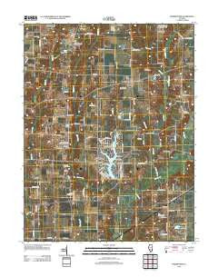 Prairietown Illinois Historical topographic map, 1:24000 scale, 7.5 X 7.5 Minute, Year 2012
