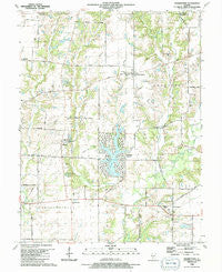 Prairietown Illinois Historical topographic map, 1:24000 scale, 7.5 X 7.5 Minute, Year 1990