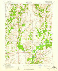Prairietown Illinois Historical topographic map, 1:24000 scale, 7.5 X 7.5 Minute, Year 1954