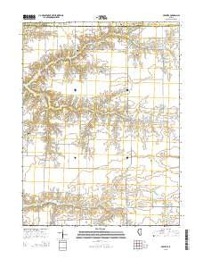 Prentice Illinois Current topographic map, 1:24000 scale, 7.5 X 7.5 Minute, Year 2015