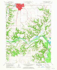 Princeton South Illinois Historical topographic map, 1:24000 scale, 7.5 X 7.5 Minute, Year 1966