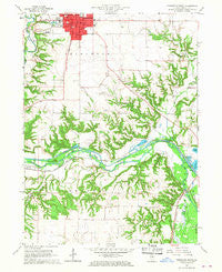 Princeton South Illinois Historical topographic map, 1:24000 scale, 7.5 X 7.5 Minute, Year 1966