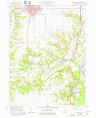 Princeton South Illinois Historical topographic map, 1:24000 scale, 7.5 X 7.5 Minute, Year 1966