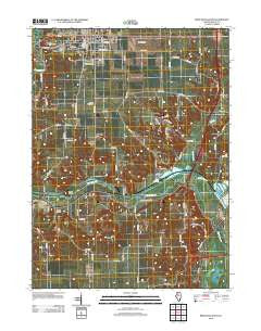 Princeton South Illinois Historical topographic map, 1:24000 scale, 7.5 X 7.5 Minute, Year 2012