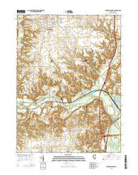 Princeton South Illinois Current topographic map, 1:24000 scale, 7.5 X 7.5 Minute, Year 2015