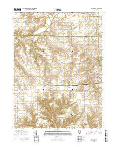 Princeville Illinois Current topographic map, 1:24000 scale, 7.5 X 7.5 Minute, Year 2015