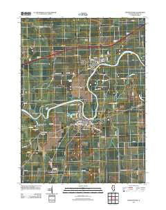 Prophetstown Illinois Historical topographic map, 1:24000 scale, 7.5 X 7.5 Minute, Year 2012