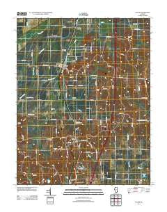 Pulaski Illinois Historical topographic map, 1:24000 scale, 7.5 X 7.5 Minute, Year 2012