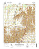 Pulaski Illinois Current topographic map, 1:24000 scale, 7.5 X 7.5 Minute, Year 2015