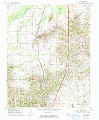 Pulaski Illinois Historical topographic map, 1:24000 scale, 7.5 X 7.5 Minute, Year 1967