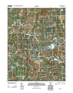 Pyatts Illinois Historical topographic map, 1:24000 scale, 7.5 X 7.5 Minute, Year 2012