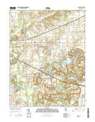 Pyatts Illinois Current topographic map, 1:24000 scale, 7.5 X 7.5 Minute, Year 2015