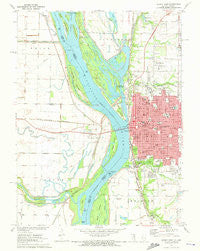 Quincy West Illinois Historical topographic map, 1:24000 scale, 7.5 X 7.5 Minute, Year 1971