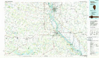 Quincy Illinois Historical topographic map, 1:100000 scale, 30 X 60 Minute, Year 1986