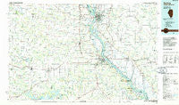 Quincy Illinois Historical topographic map, 1:100000 scale, 30 X 60 Minute, Year 1986