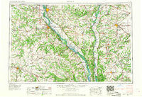 Quincy Illinois Historical topographic map, 1:250000 scale, 1 X 2 Degree, Year 1956