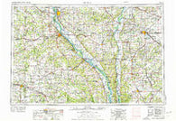 Quincy Illinois Historical topographic map, 1:250000 scale, 1 X 2 Degree, Year 1956
