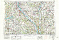 Quincy Illinois Historical topographic map, 1:250000 scale, 1 X 2 Degree, Year 1956