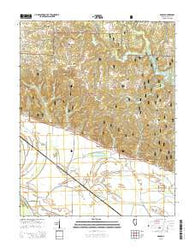 Raddle Illinois Current topographic map, 1:24000 scale, 7.5 X 7.5 Minute, Year 2015