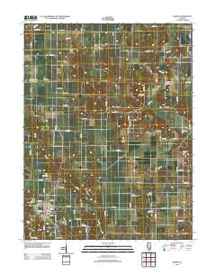Ramsey Illinois Historical topographic map, 1:24000 scale, 7.5 X 7.5 Minute, Year 2012