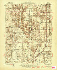 Ramsey Illinois Historical topographic map, 1:62500 scale, 15 X 15 Minute, Year 1946