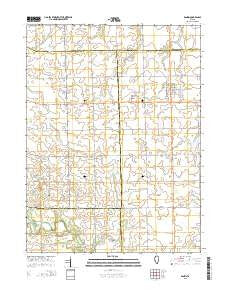 Rankin Illinois Current topographic map, 1:24000 scale, 7.5 X 7.5 Minute, Year 2015