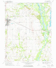 Red Bud Illinois Historical topographic map, 1:24000 scale, 7.5 X 7.5 Minute, Year 1970