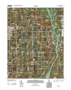 Red Bud Illinois Historical topographic map, 1:24000 scale, 7.5 X 7.5 Minute, Year 2012