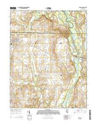 Red Bud Illinois Current topographic map, 1:24000 scale, 7.5 X 7.5 Minute, Year 2015