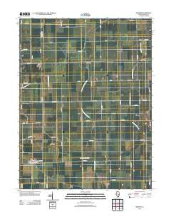 Redmon Illinois Historical topographic map, 1:24000 scale, 7.5 X 7.5 Minute, Year 2012