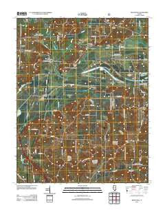 Reevesville Illinois Historical topographic map, 1:24000 scale, 7.5 X 7.5 Minute, Year 2012