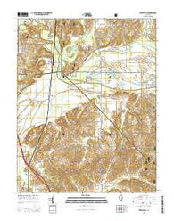 Reevesville Illinois Current topographic map, 1:24000 scale, 7.5 X 7.5 Minute, Year 2015