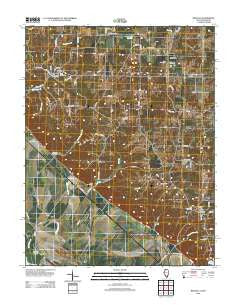 Renault Illinois Historical topographic map, 1:24000 scale, 7.5 X 7.5 Minute, Year 2012