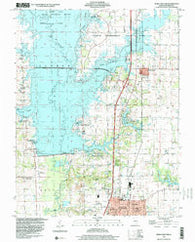 Rend Lake Dam Illinois Historical topographic map, 1:24000 scale, 7.5 X 7.5 Minute, Year 1998