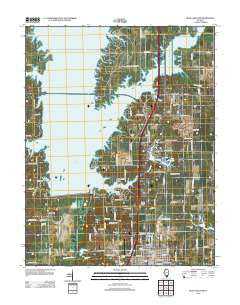 Rend Lake Dam Illinois Historical topographic map, 1:24000 scale, 7.5 X 7.5 Minute, Year 2012