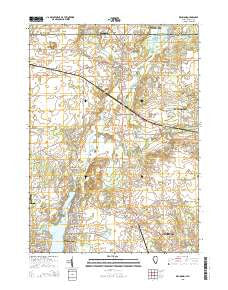Richmond Illinois Current topographic map, 1:24000 scale, 7.5 X 7.5 Minute, Year 2015