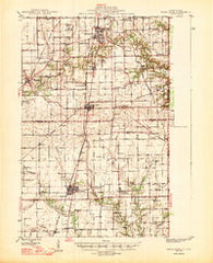 Ridge Farm Illinois Historical topographic map, 1:62500 scale, 15 X 15 Minute, Year 1947