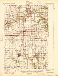 Ridge Farm Illinois Historical topographic map, 1:62500 scale, 15 X 15 Minute, Year 1947