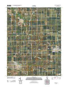 Ridgway Illinois Historical topographic map, 1:24000 scale, 7.5 X 7.5 Minute, Year 2012