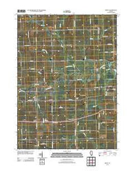 Ridott Illinois Historical topographic map, 1:24000 scale, 7.5 X 7.5 Minute, Year 2012