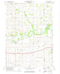 Ridott Illinois Historical topographic map, 1:24000 scale, 7.5 X 7.5 Minute, Year 1971