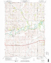Ridott Illinois Historical topographic map, 1:24000 scale, 7.5 X 7.5 Minute, Year 1971