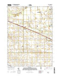Riley Illinois Current topographic map, 1:24000 scale, 7.5 X 7.5 Minute, Year 2015