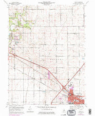 Rising Illinois Historical topographic map, 1:24000 scale, 7.5 X 7.5 Minute, Year 1970