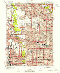 River Forest Illinois Historical topographic map, 1:24000 scale, 7.5 X 7.5 Minute, Year 1953